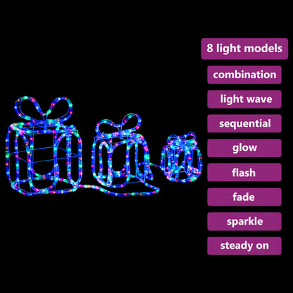 Weihnachtsdekoration Geschenkboxen mit 180 LEDs Indoor Outdoor