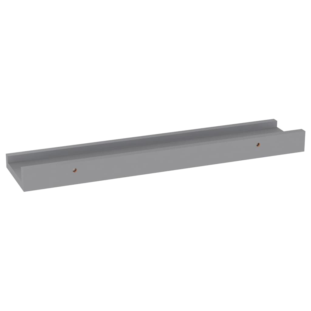 Wandregale 4 Stk. Grau 40x9x3 cm