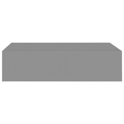 Wandregale mit Schubladen 2 Stk. Grau 40x23,5x10 cm MDF