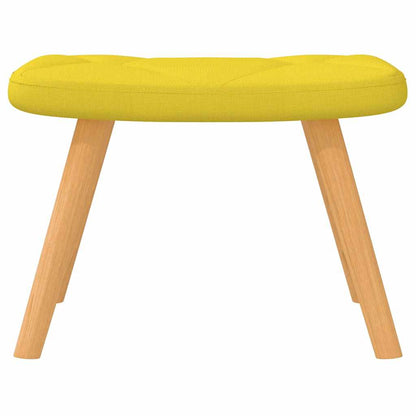 Schaukelsessel mit Hocker Senfgelb Stoff