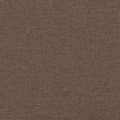 Schaukelsessel mit Hocker Braun Stoff