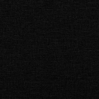 Schaukelsessel mit Hocker Schwarz Stoff