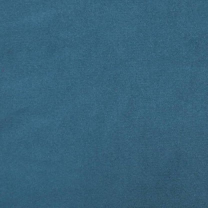 Schaukelstuhl mit Massivholz-Gummibeinen Blau Samt