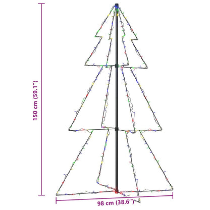 Weihnachtsbaum in Kegelform 200 LEDs Indoor Outdoor 98x150 cm