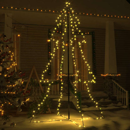 Weihnachtsbaum in Kegelform 240 LEDs Indoor Outdoor 118x180 cm