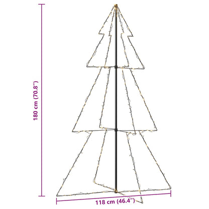 Weihnachtsbaum in Kegelform 240 LEDs Indoor Outdoor 118x180 cm