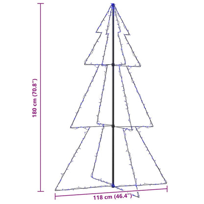Weihnachtsbaum in Kegelform 240 LEDs Indoor Outdoor 118x180 cm