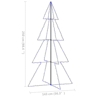 Weihnachtsbaum in Kegelform 360 LEDs Indoor Outdoor 143x250 cm