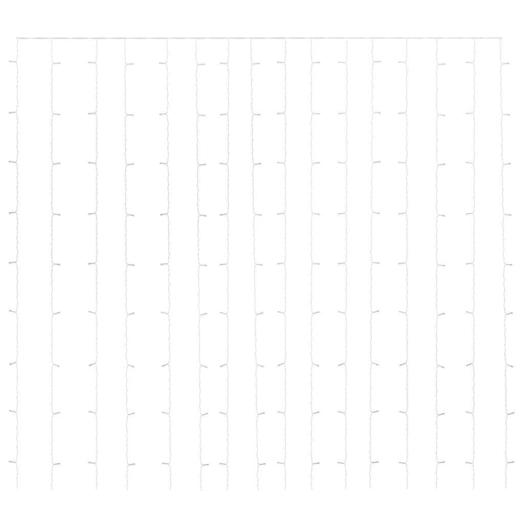 LED-Lichtervorhang 3x3 m 300 LED Bunt 8 Funktionen