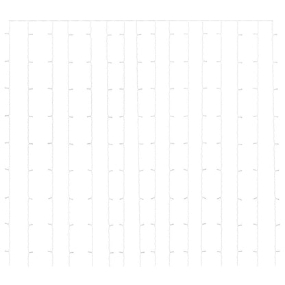 LED-Lichtervorhang 3x3 m 300 LED Bunt 8 Funktionen