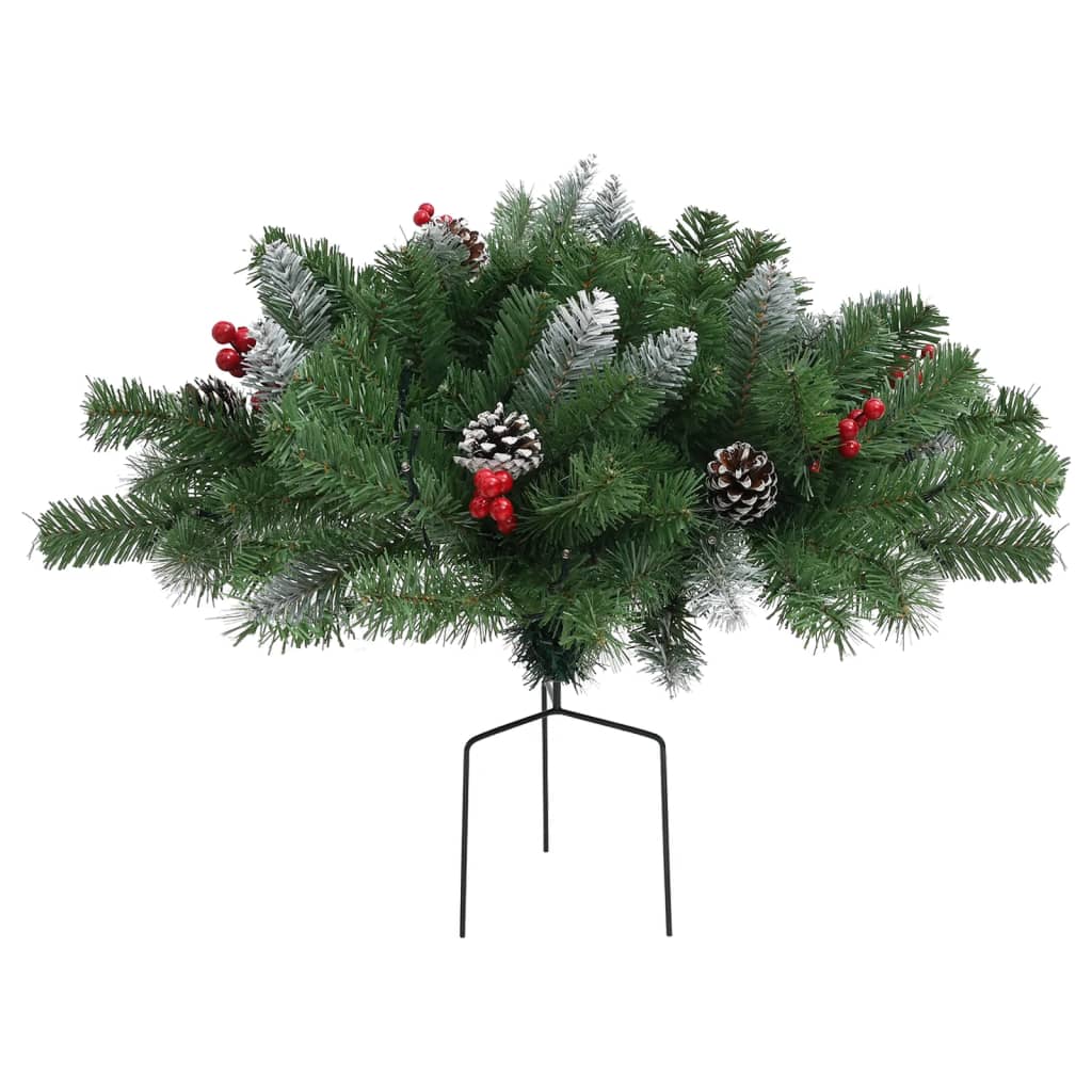 Künstlicher Weihnachtsbaum mit Beleuchtung Outdoor Grün 40 cm