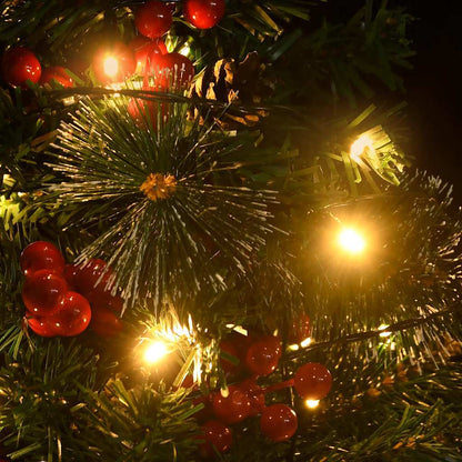 Künstlicher Weihnachtsbaum mit Beleuchtung 2 Stk. Outdoor 76 cm
