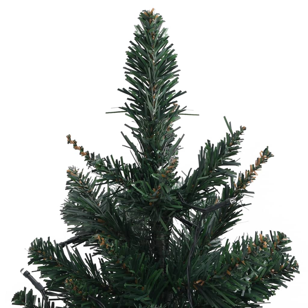 Künstlicher Weihnachtsbaum mit Beleuchtung & Ständer Grün 90 cm