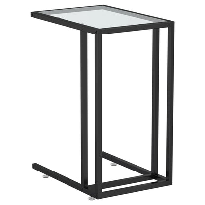 Computer-Beistelltisch Transparent 50x35x65 cm Hartglas