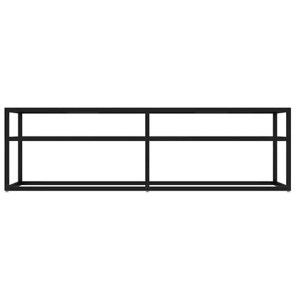 TV-Schrank Schwarz 140x40x40,5 cm Hartglas