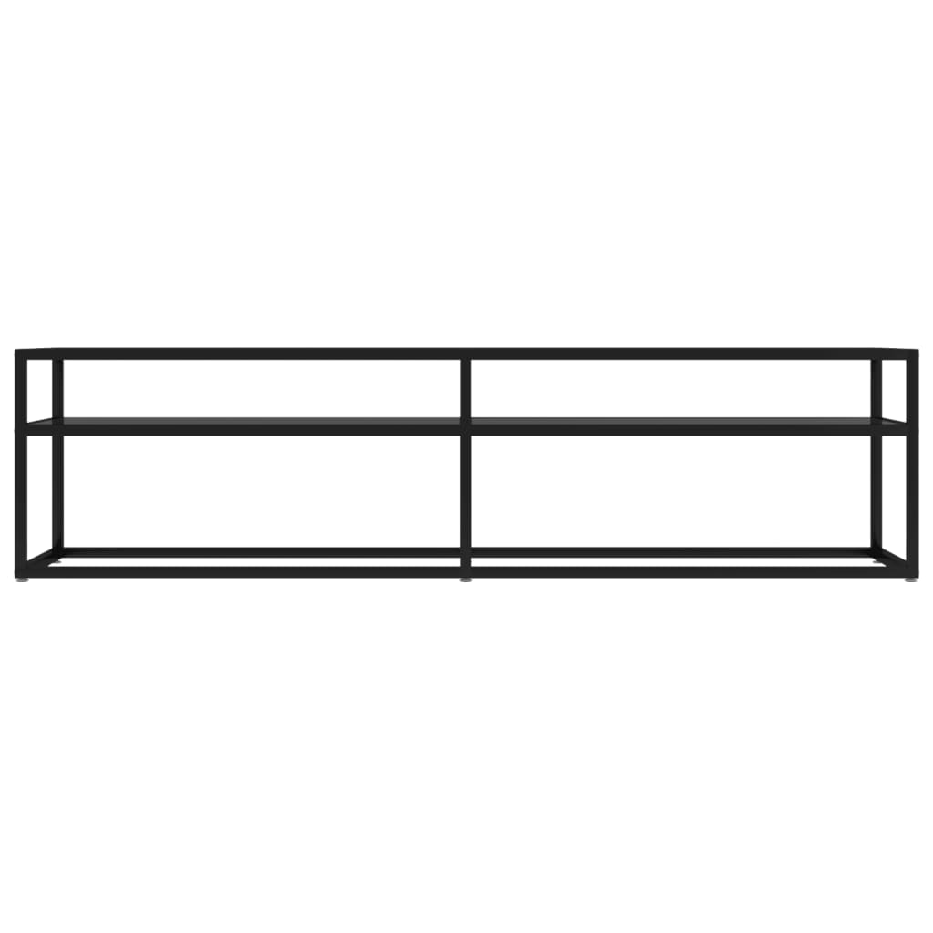 TV-Schrank Schwarz 160x40x40,5 cm Hartglas