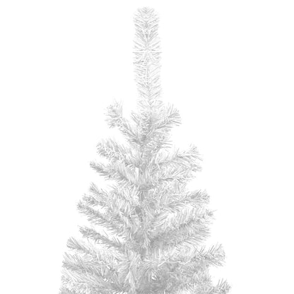 Künstlicher Weihnachtsbaum mit Beleuchtung Kugeln L 240 cm Weiß