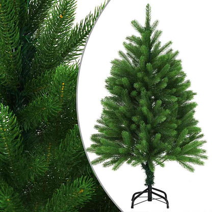 Künstlicher Weihnachtsbaum mit Beleuchtung & Kugeln 120 cm Grün