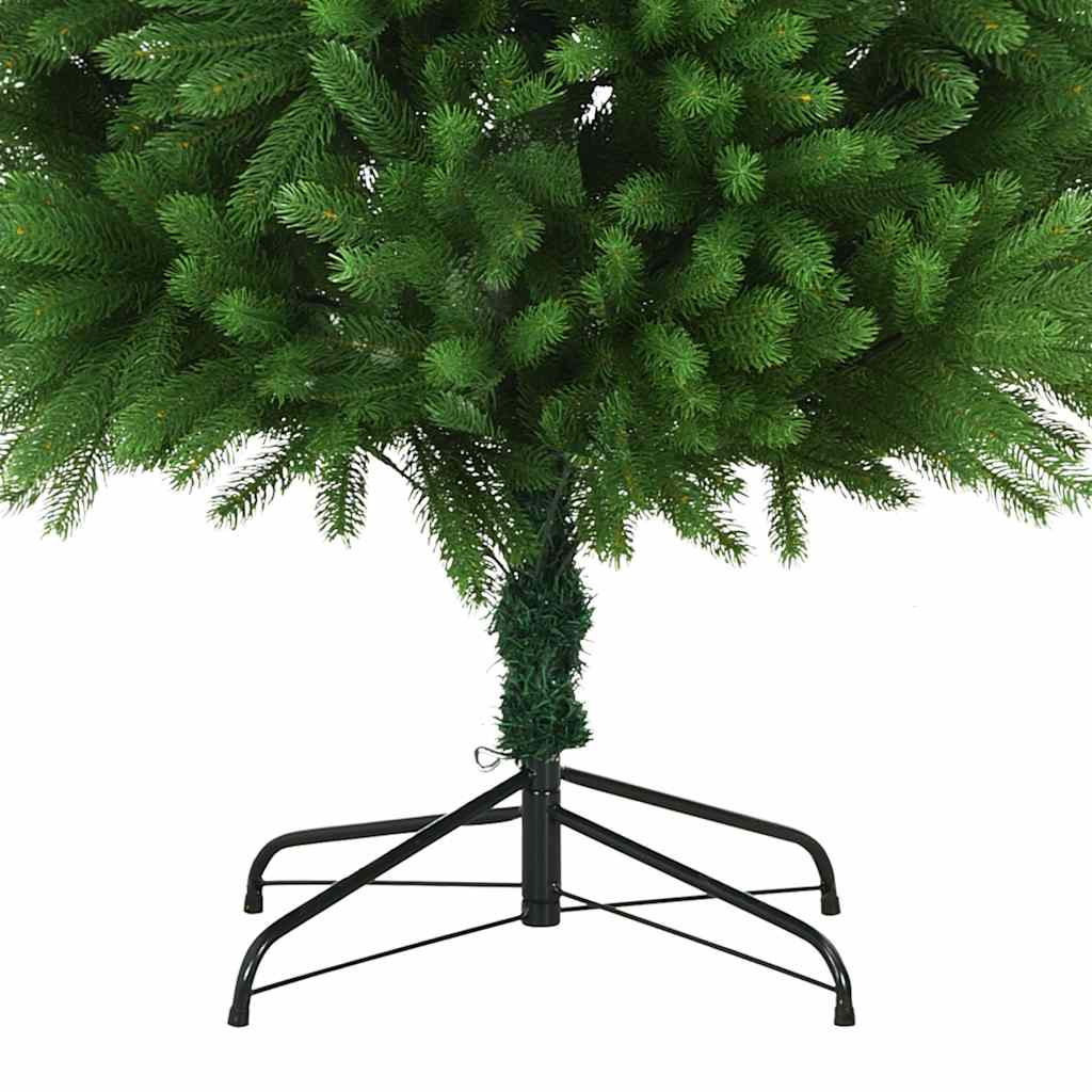 Künstlicher Weihnachtsbaum mit Beleuchtung Kugeln 240 cm Grün