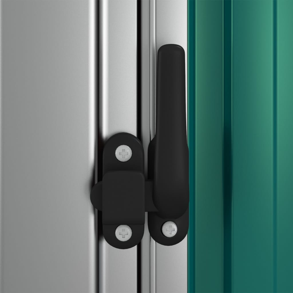 Gartenhaus Grün 180,5x97x209,5 cm Verzinkter Stahl