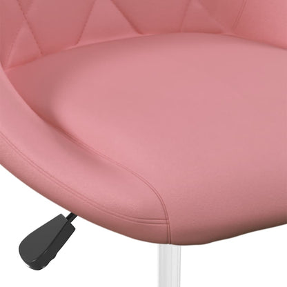 Esszimmerstühle 2 Stk. Drehbar Rosa Samt