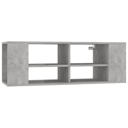 TV-Wandschrank Betongrau 102x35x35 cm Holzwerkstoff