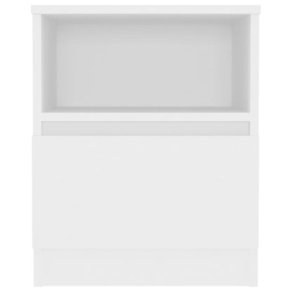 Nachttische 2 Stk. Weiß 40x40x50 cm Holzwerkstoff