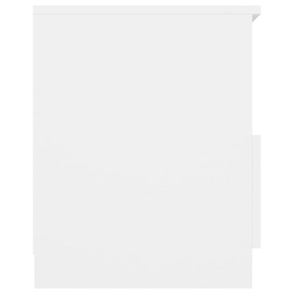 Nachttische 2 Stk. Weiß 40x40x50 cm Holzwerkstoff