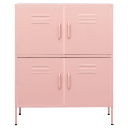 Lagerschrank Rosa 80x35x101,5 cm Stahl