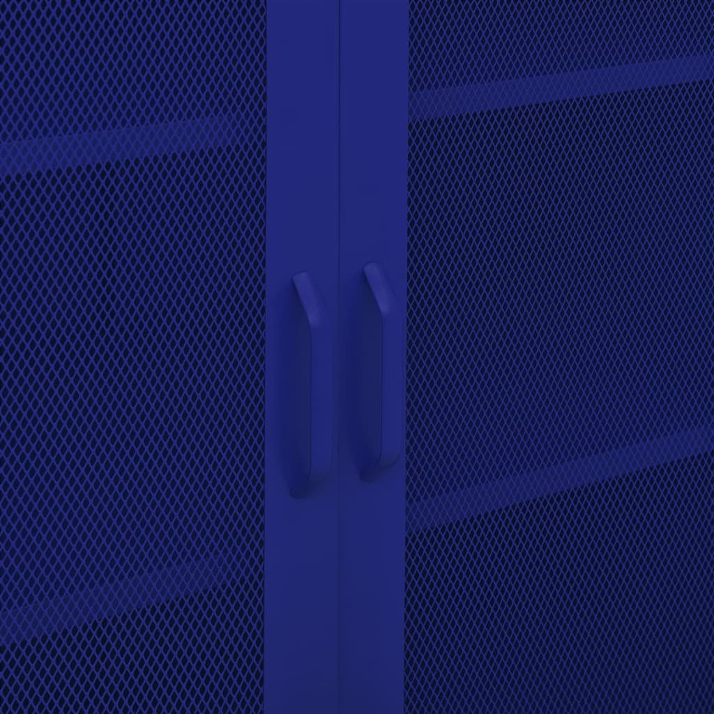 Lagerschrank Marineblau 80x35x101,5 cm Stahl