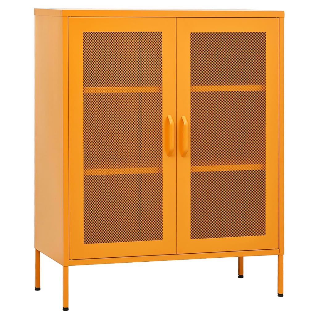 Lagerschrank Senfgelb 80 x 35 x 101,5 cm Stahl