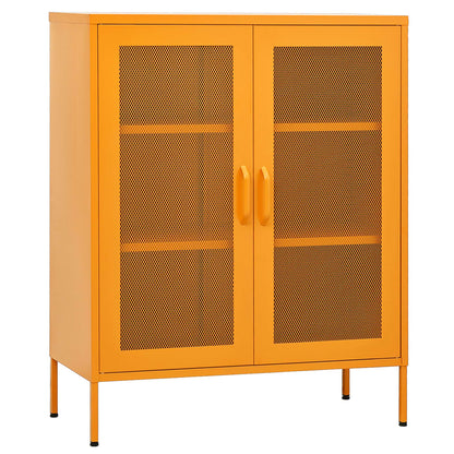 Lagerschrank Senfgelb 80 x 35 x 101,5 cm Stahl