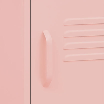 Nachttisch Rosa 35x35x51 cm Stahl