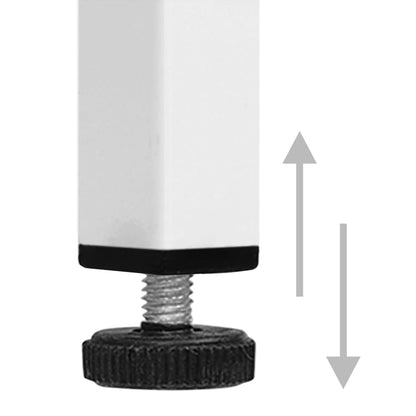 Nachttisch Weiß 35x35x51 cm Stahl