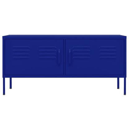 TV-Schrank Marineblau 105x35x50 cm Stahl
