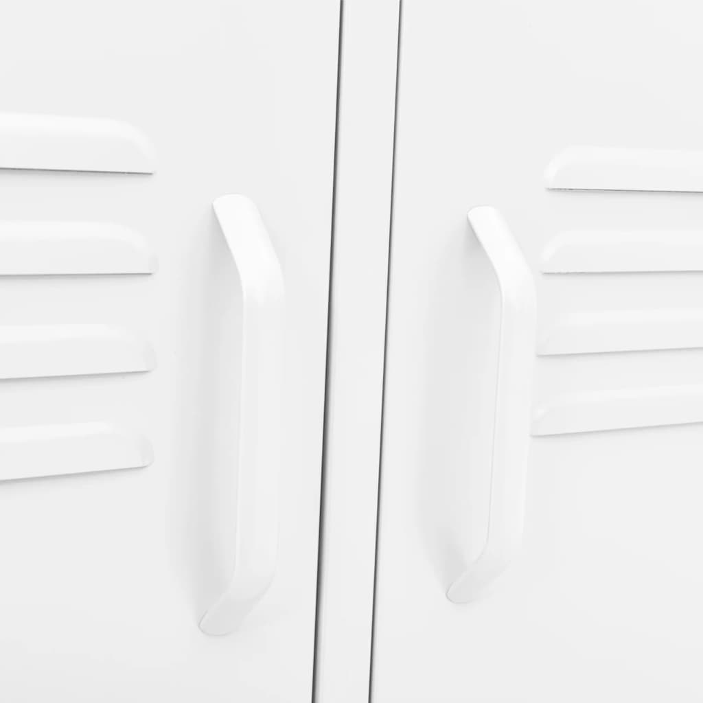 TV-Schrank Weiß 105x35x50 cm Stahl