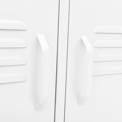 TV-Schrank Weiß 105x35x50 cm Stahl