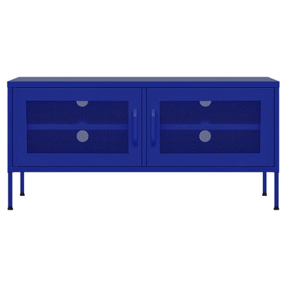 TV-Schrank Marineblau 105x35x50 cm Stahl