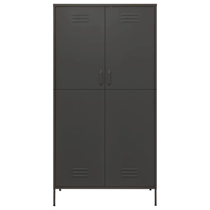 Kleiderschrank Anthrazit 90x50x180 cm Stahl