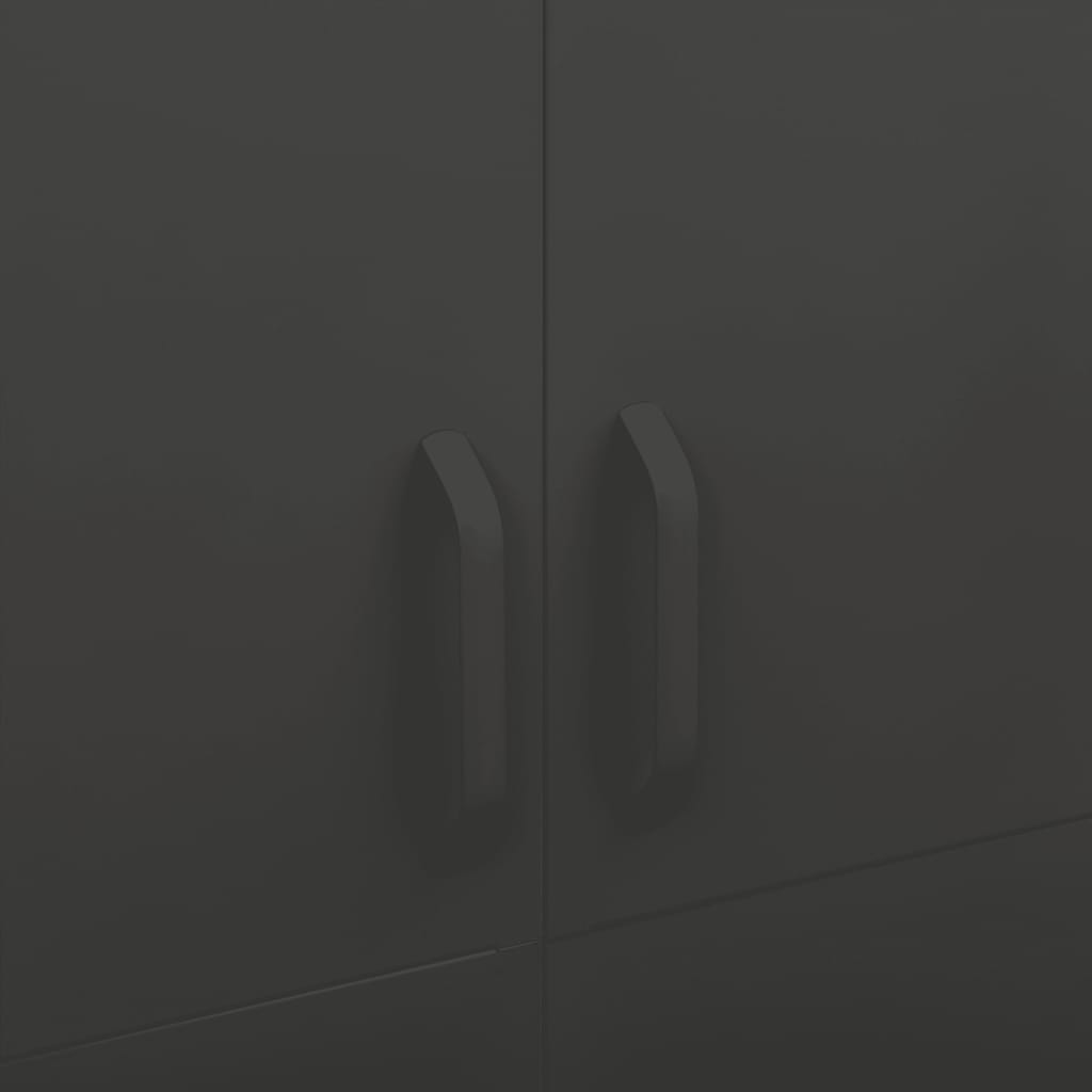 Kleiderschrank Anthrazit 90x50x180 cm Stahl