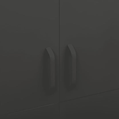 Kleiderschrank Anthrazit 90x50x180 cm Stahl