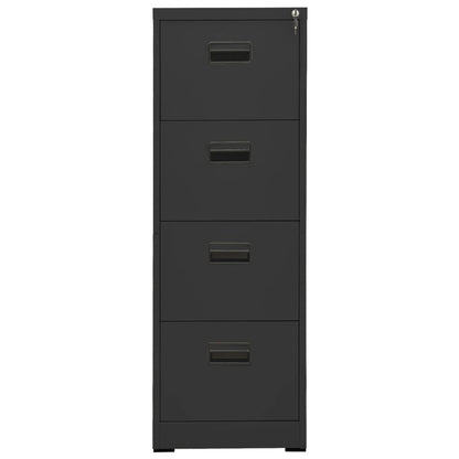 Aktenschrank Anthrazit 46x62x133 cm Stahl