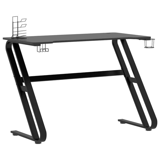 Gaming-Schreibtisch mit ZZ-Gestell Schwarz 110x60x75 cm