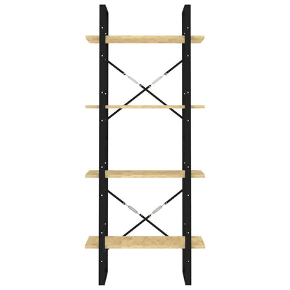 Bücherregal 4 Böden 60x30x140 cm Massivholz Kiefer