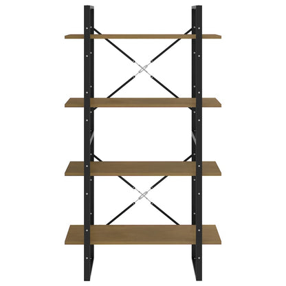 Bücherregal 4 Fächer 80x30x140 cm Massivholz Kiefer