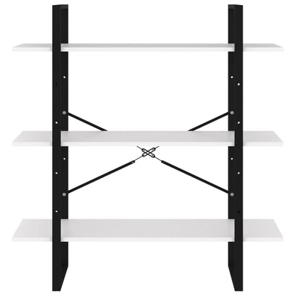 Bücherregal Weiß 100x30x105 cm Holzwerkstoff