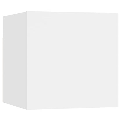 10-tlg. TV-Schrank-Set Weiß Holzwerkstoff