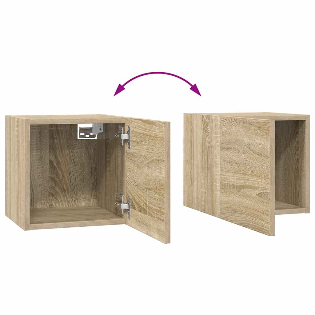 10-tlg. TV-Schrank-Set Sonoma-Eiche Holzwerkstoff