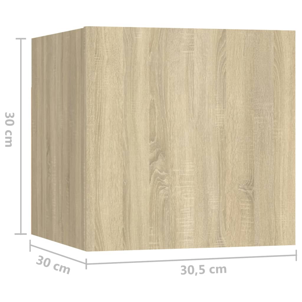 Nachttisch Sonoma-Eiche 30,5x30x30 cm Holzwerkstoff
