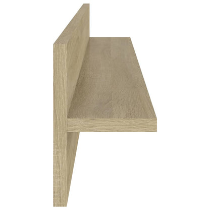 Wandregale 2 Stk. Sonoma-Eiche 80x11,5x18 cm Holzwerkstoff